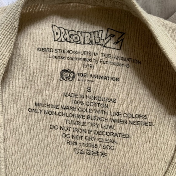 Dragon Ball Z Goku Unisex Small Short Sleeve Shirt - Picture 3 of 3